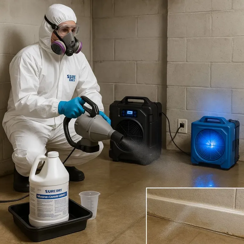 Sanitization and Odor Removal process in East Milton, FL